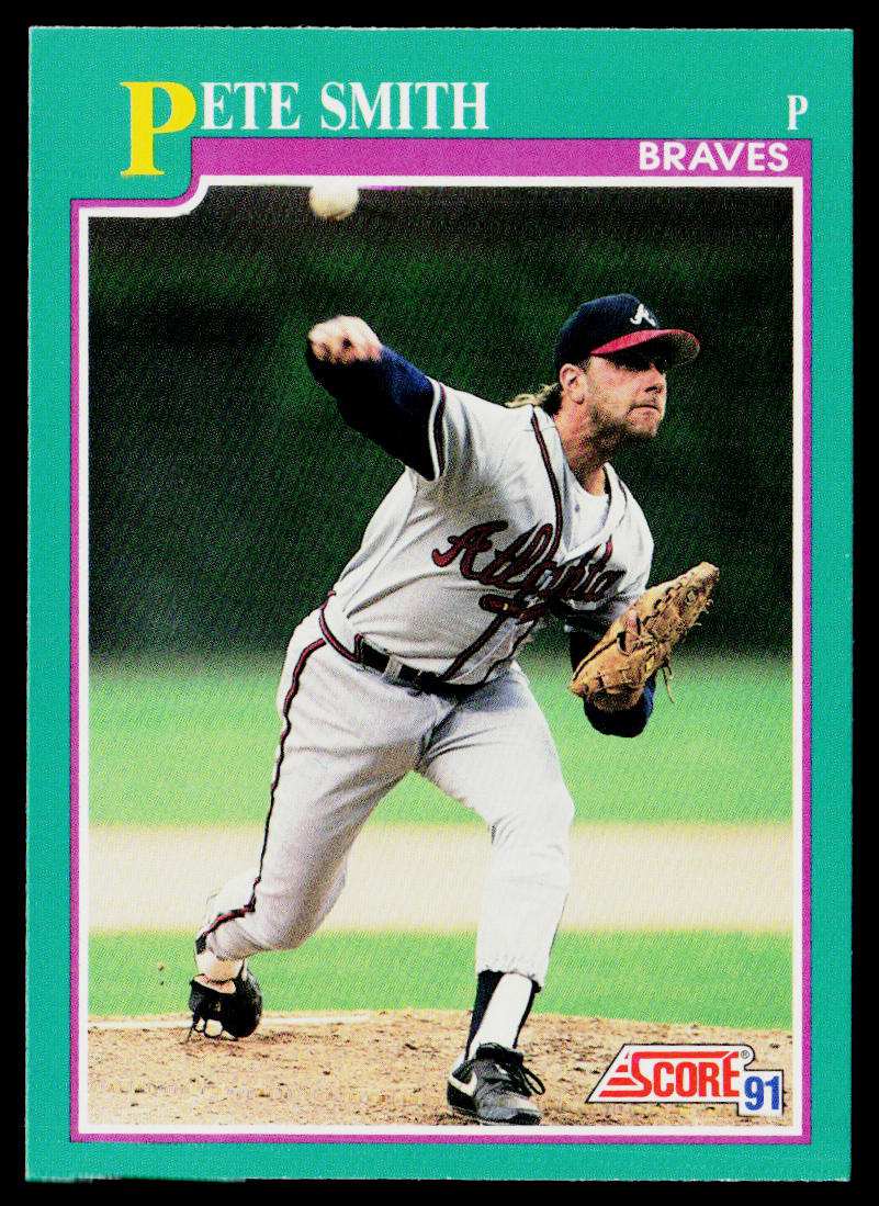 Pete Smith 1991 Score #205 Atlanta Braves