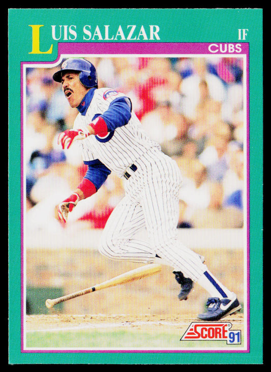 Luis Salazar 1991 Score #207 Chicago Cubs