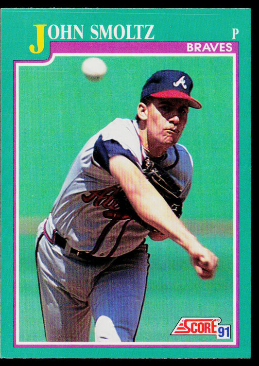 John Smoltz 1991 Score #208 Atlanta Braves