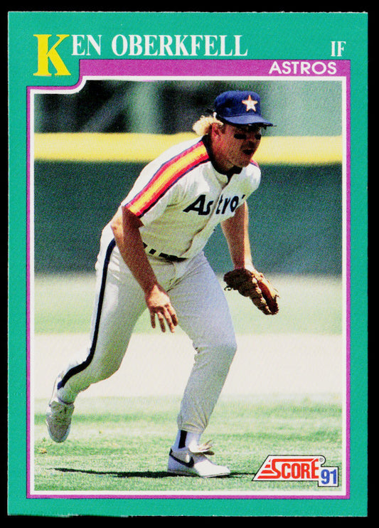 Ken Oberkfell 1991 Score #214 Houston Astros