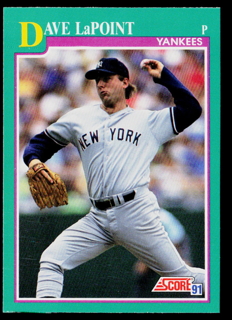 Dave LaPoint 1991 Score #218 New York Yankees