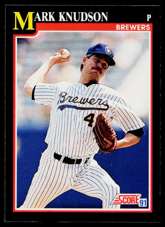 Mark Knudson 1991 Score #239 Milwaukee Brewers