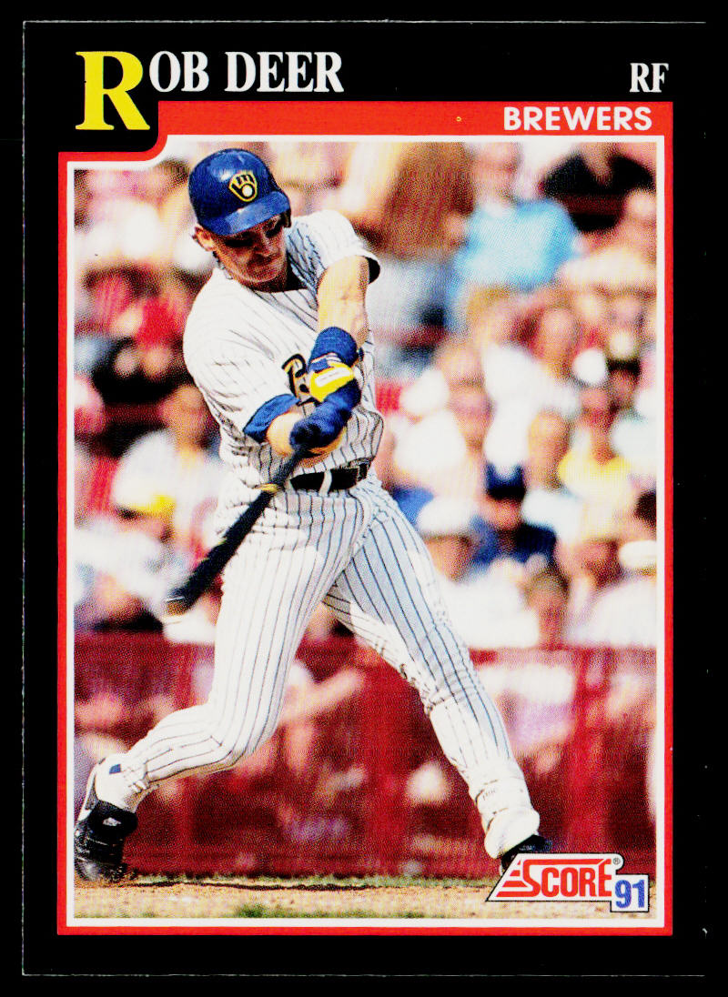 Rob Deer 1991 Score #248 Milwaukee Brewers