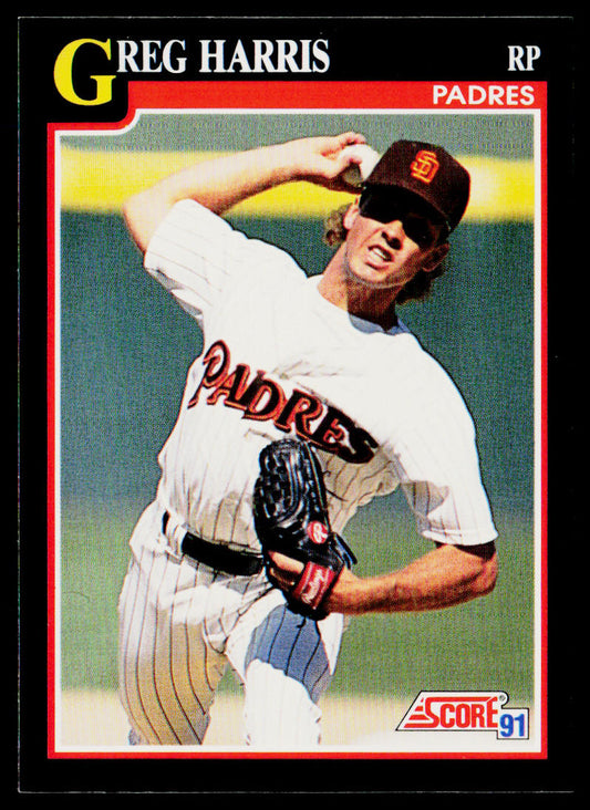 Greg Harris 1991 Score #251 San Diego Padres