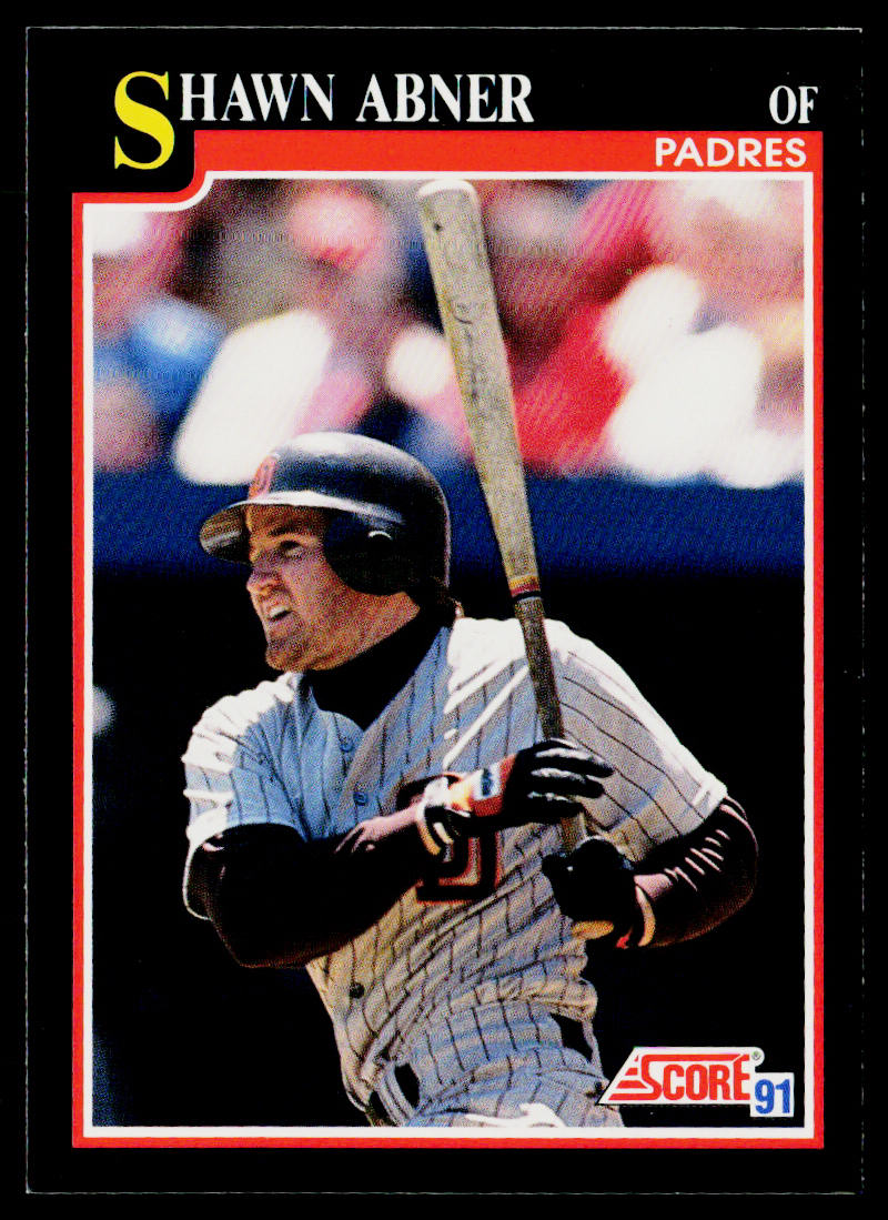 Shawn Abner 1991 Score #261 San Diego Padres