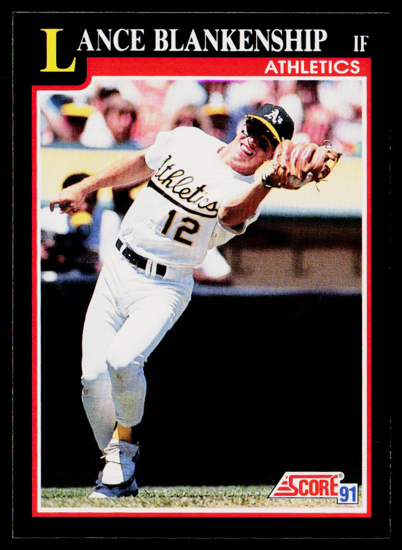 Lance Blankenship 1991 Score #303 Oakland Athletics