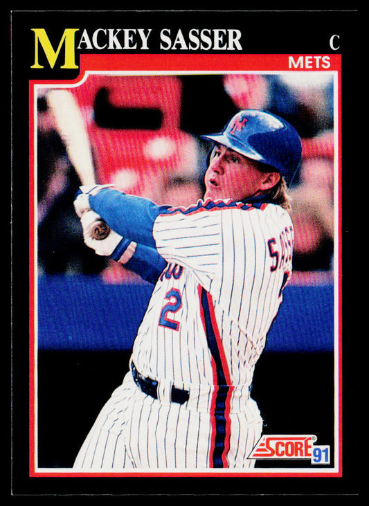 Mackey Sasser 1991 Score #307 New York Mets