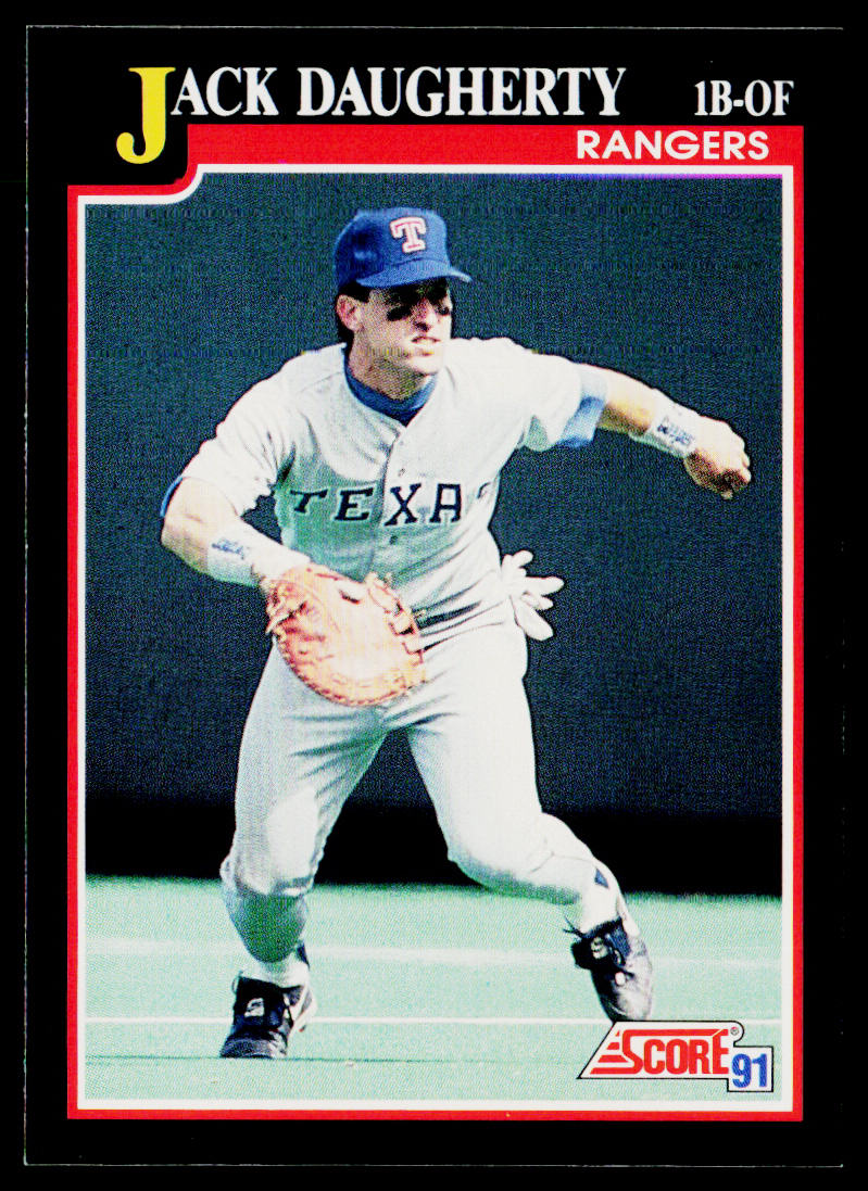 Jack Daugherty 1991 Score #309 Texas Rangers