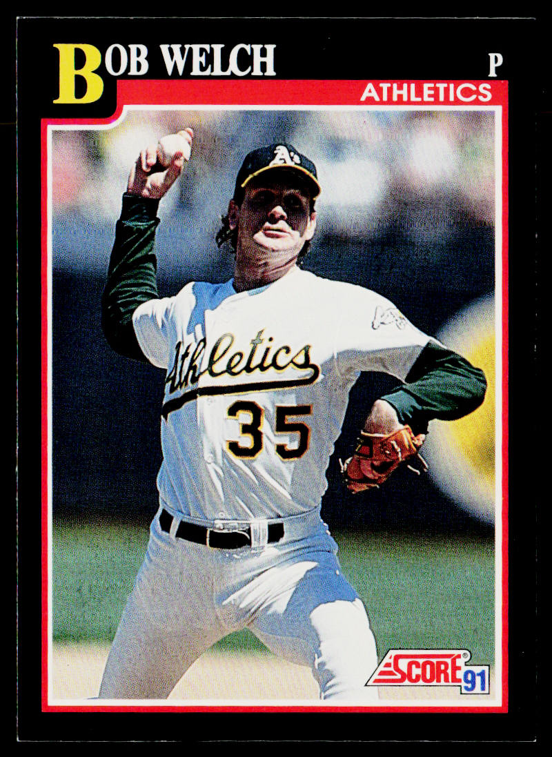 Bob Welch 1991 Score #311 Oakland Athletics