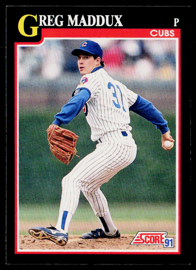 Greg Maddux 1991 Score #317 Chicago Cubs
