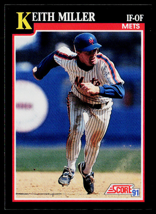 Keith Miller 1991 Score #318 New York Mets