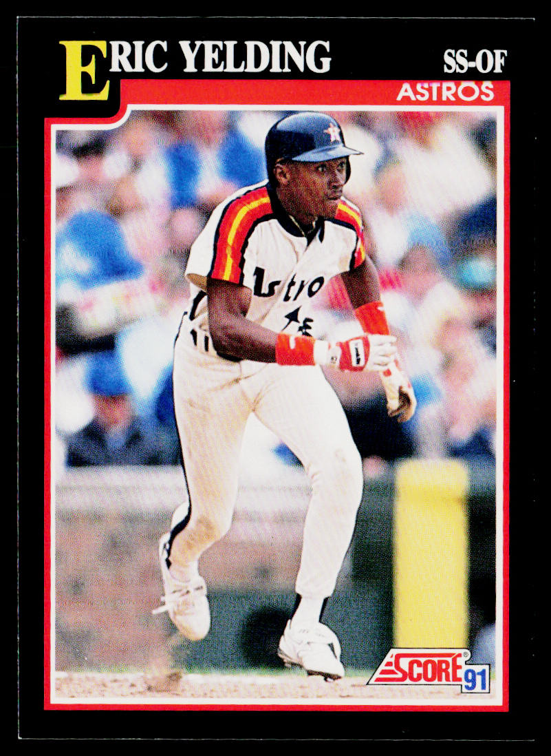 Eric Yelding 1991 Score #329 Houston Astros