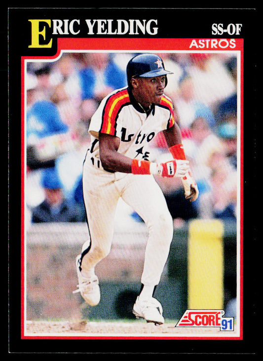 Eric Yelding 1991 Score #329 Houston Astros