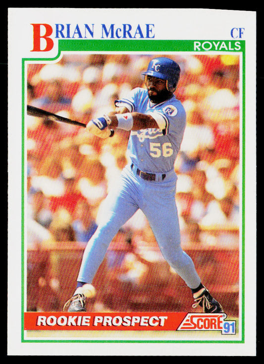 Brian McRae 1991 Score #331 RC Kansas City Royals