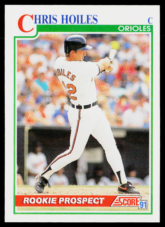 Chris Hoiles 1991 Score #334 Baltimore Orioles