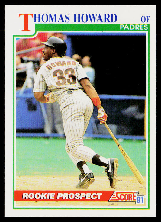 Thomas Howard 1991 Score #335 San Diego Padres