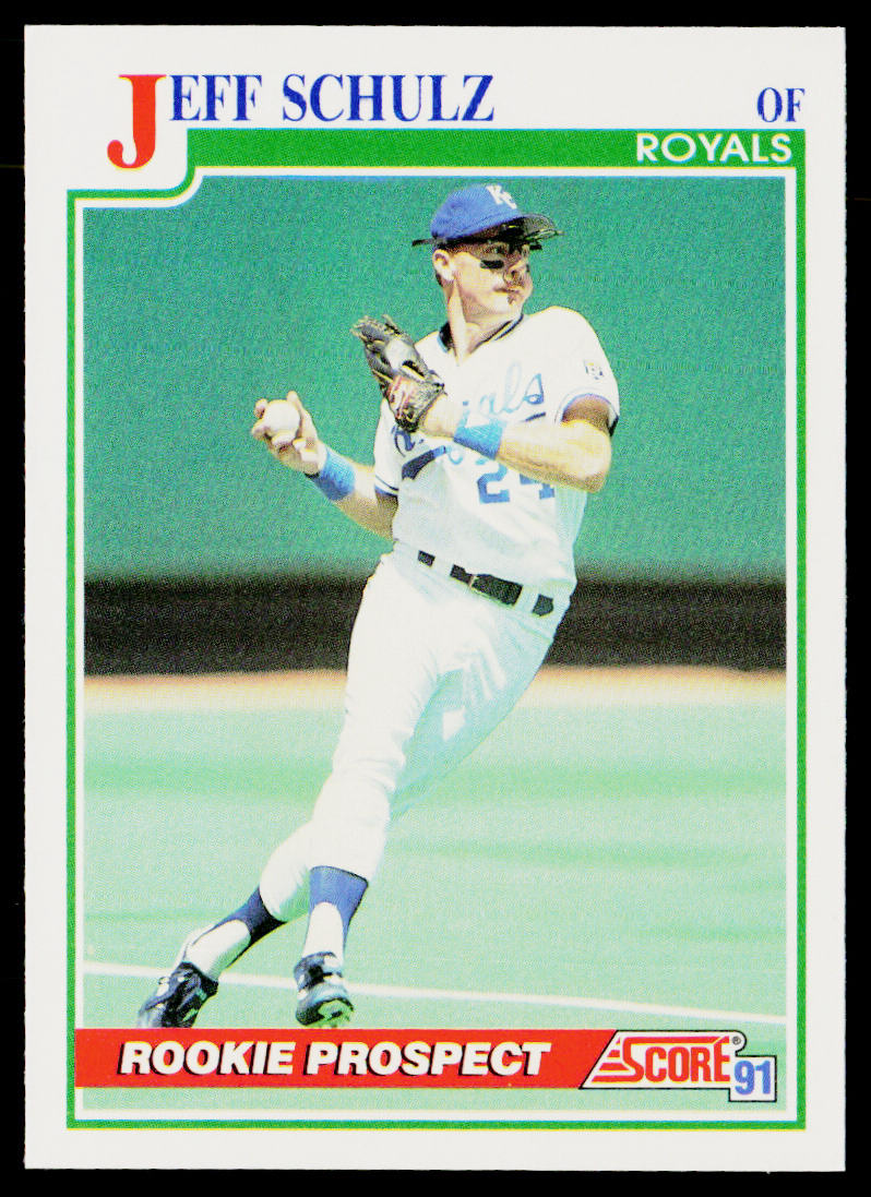 Jeff Schulz 1991 Score #336 RC Kansas City Royals