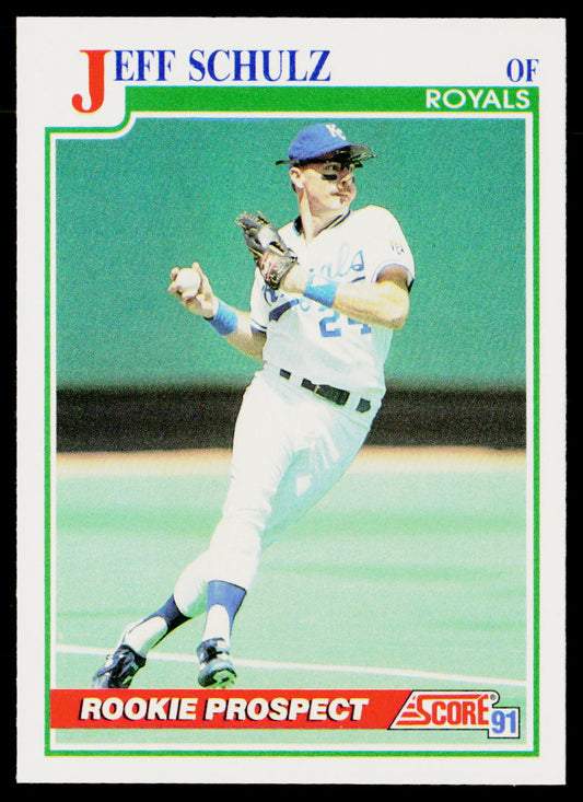 Jeff Schulz 1991 Score #336 RC Kansas City Royals