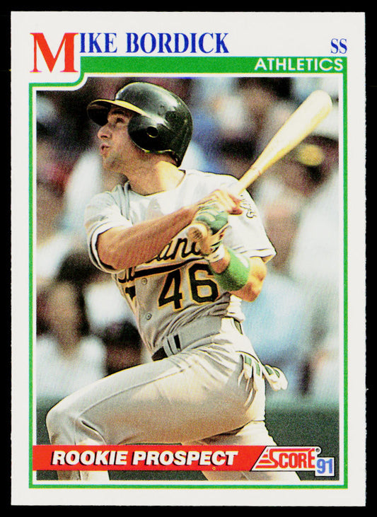 Mike Bordick 1991 Score #339 RC Oakland Athletics