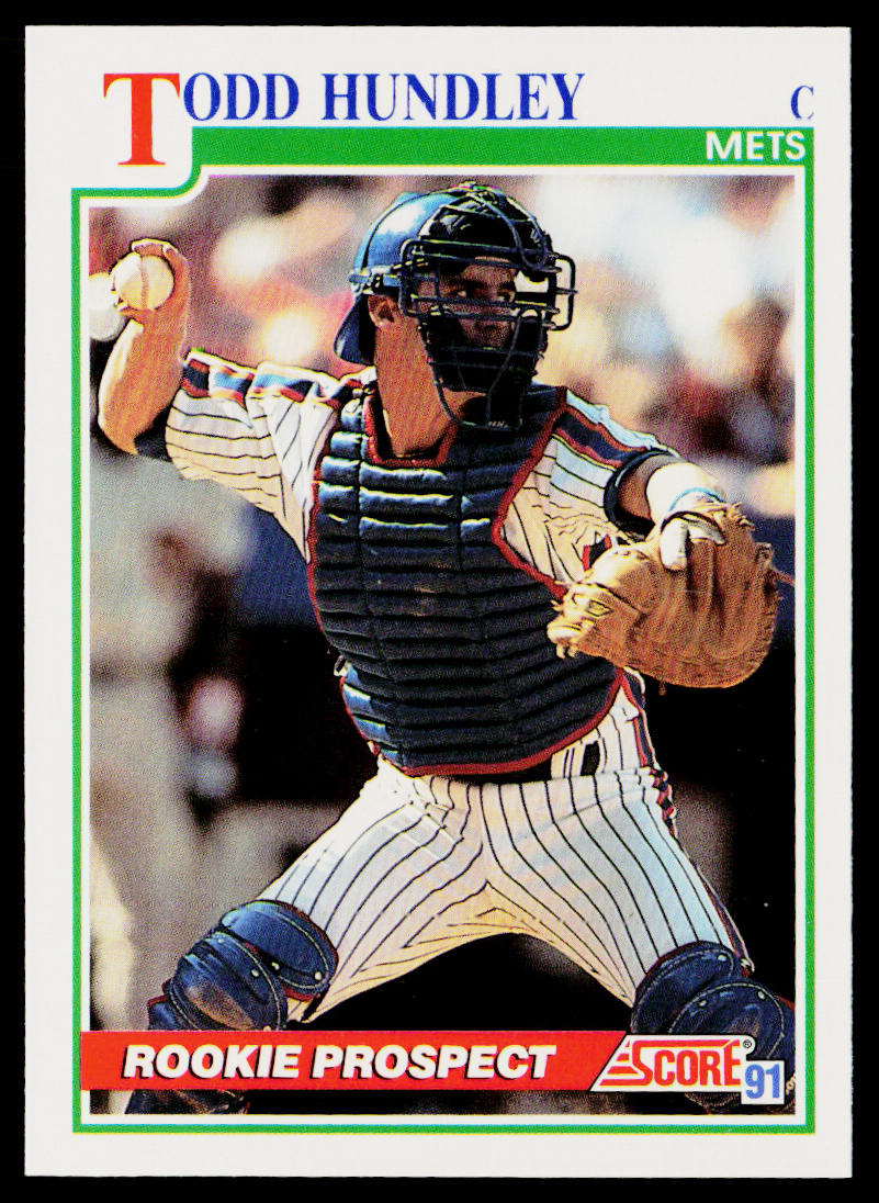 Todd Hundley 1991 Score #340 New York Mets