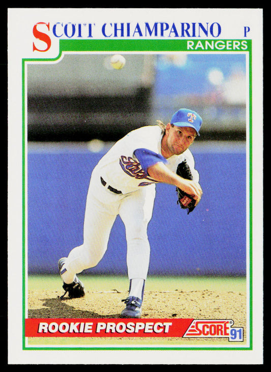 Scott Chiamparino 1991 Score #352 Texas Rangers