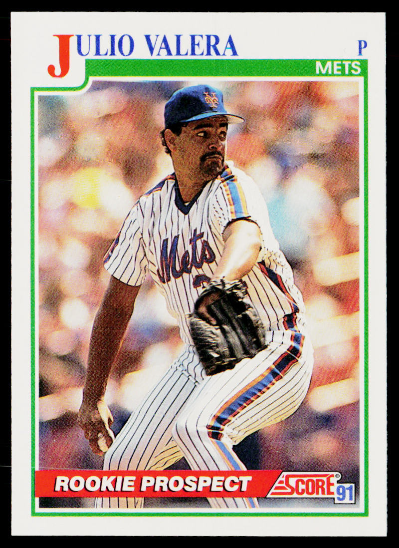 Julio Valera 1991 Score #353 New York Mets