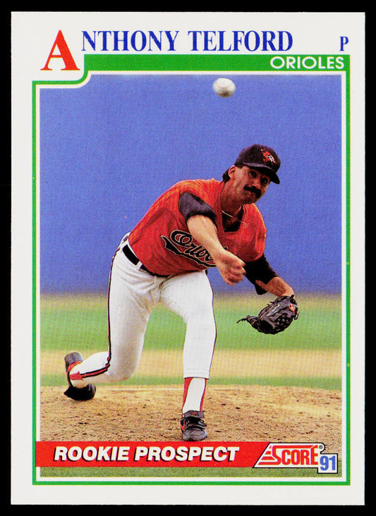 Anthony Telford 1991 Score #354 RC Baltimore Orioles