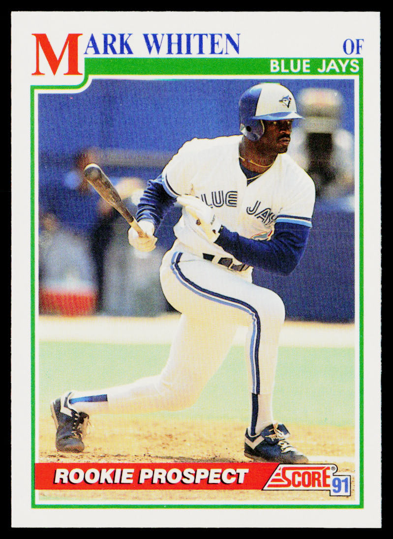 Mark Whiten 1991 Score #358 Toronto Blue Jays