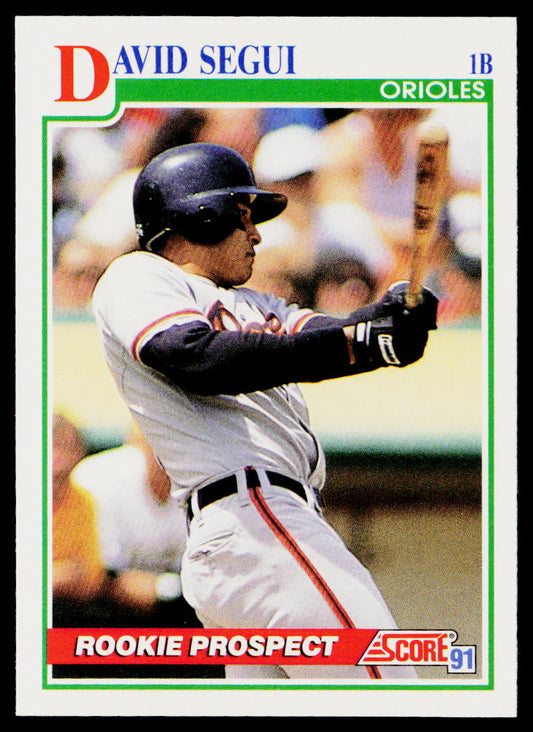 David Segui 1991 Score #362 Baltimore Orioles