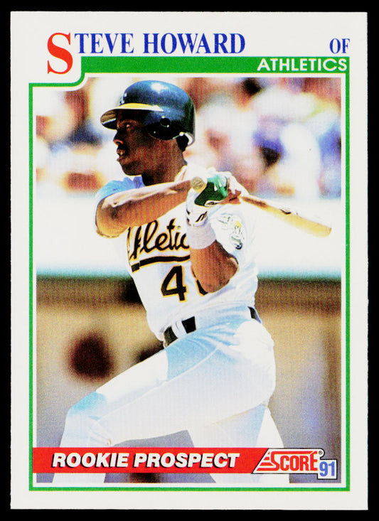 Steve Howard 1991 Score #364 Oakland Athletics