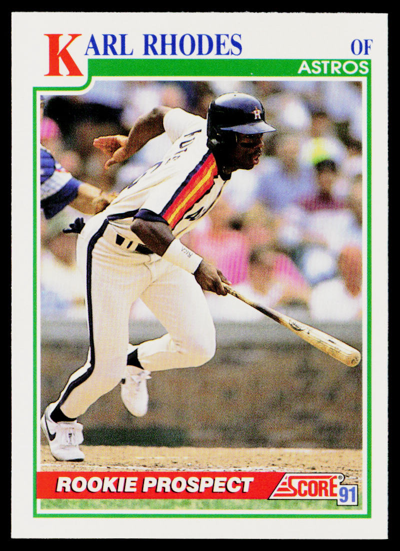 Karl Rhodes 1991 Score #365 Houston Astros