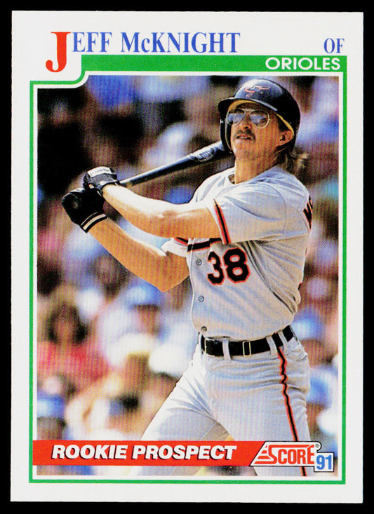 Jeff McKnight 1991 Score #369 Baltimore Orioles