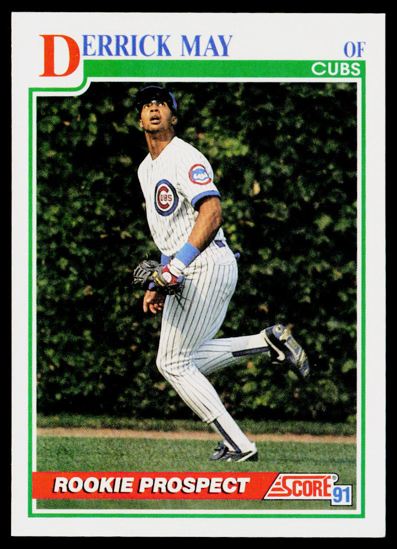 Derrick May 1991 Score #379 Chicago Cubs