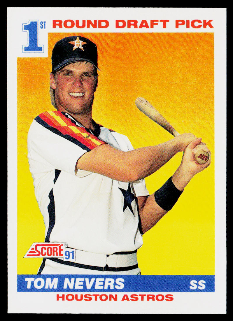 Tom Nevers 1991 Score #387 RC Houston Astros