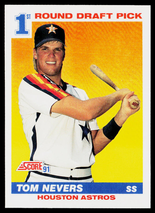 Tom Nevers 1991 Score #387 RC Houston Astros