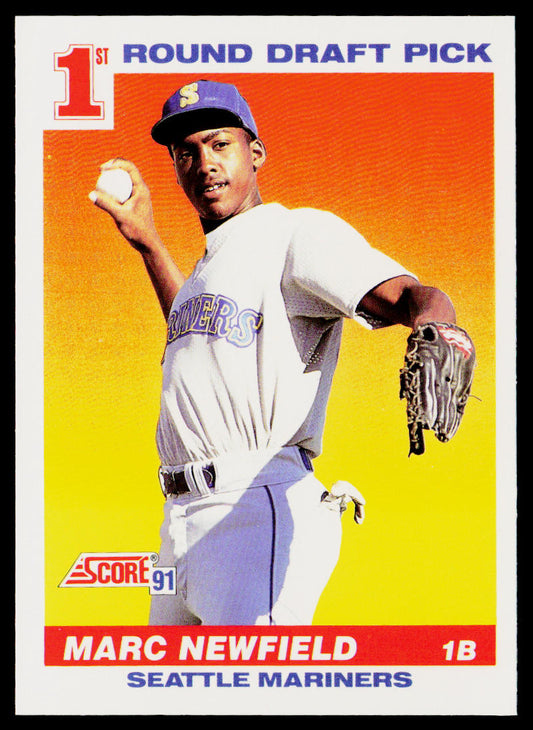 Marc Newfield 1991 Score #391 RC Seattle Mariners