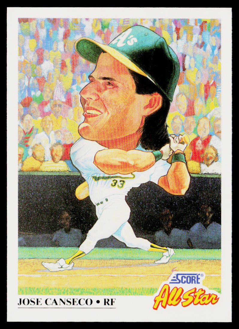 Jose Canseco 1991 Score #398 Oakland Athletics