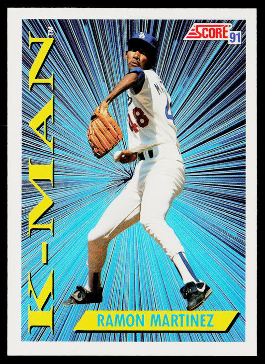 Ramon Martinez 1991 Score #408 Los Angeles Dodgers