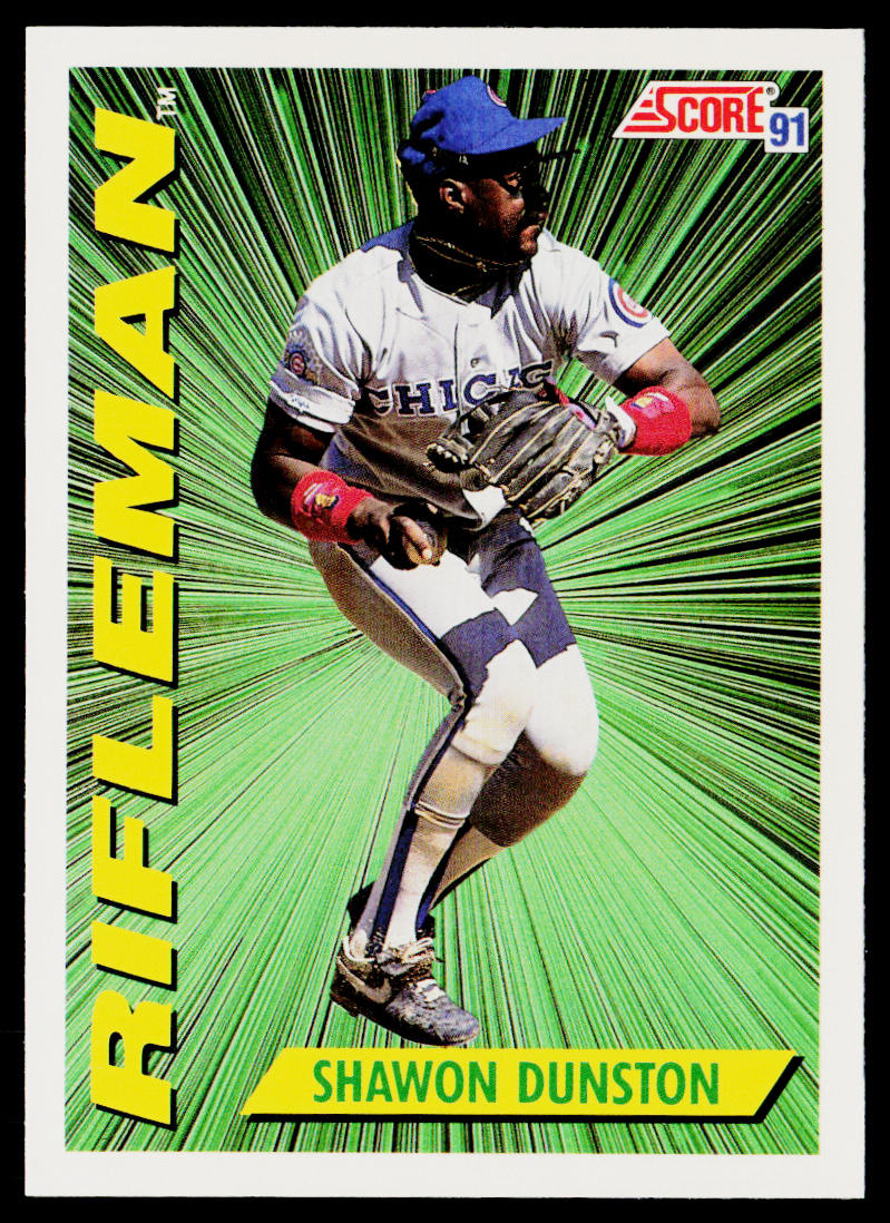 Shawon Dunston 1991 Score #413 Chicago Cubs