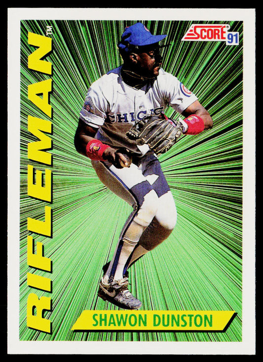 Shawon Dunston 1991 Score #413 Chicago Cubs