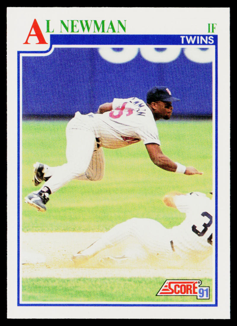 Al Newman 1991 Score #424 Minnesota Twins