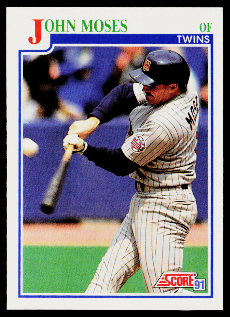 John Moses 1991 Score #429 Minnesota Twins