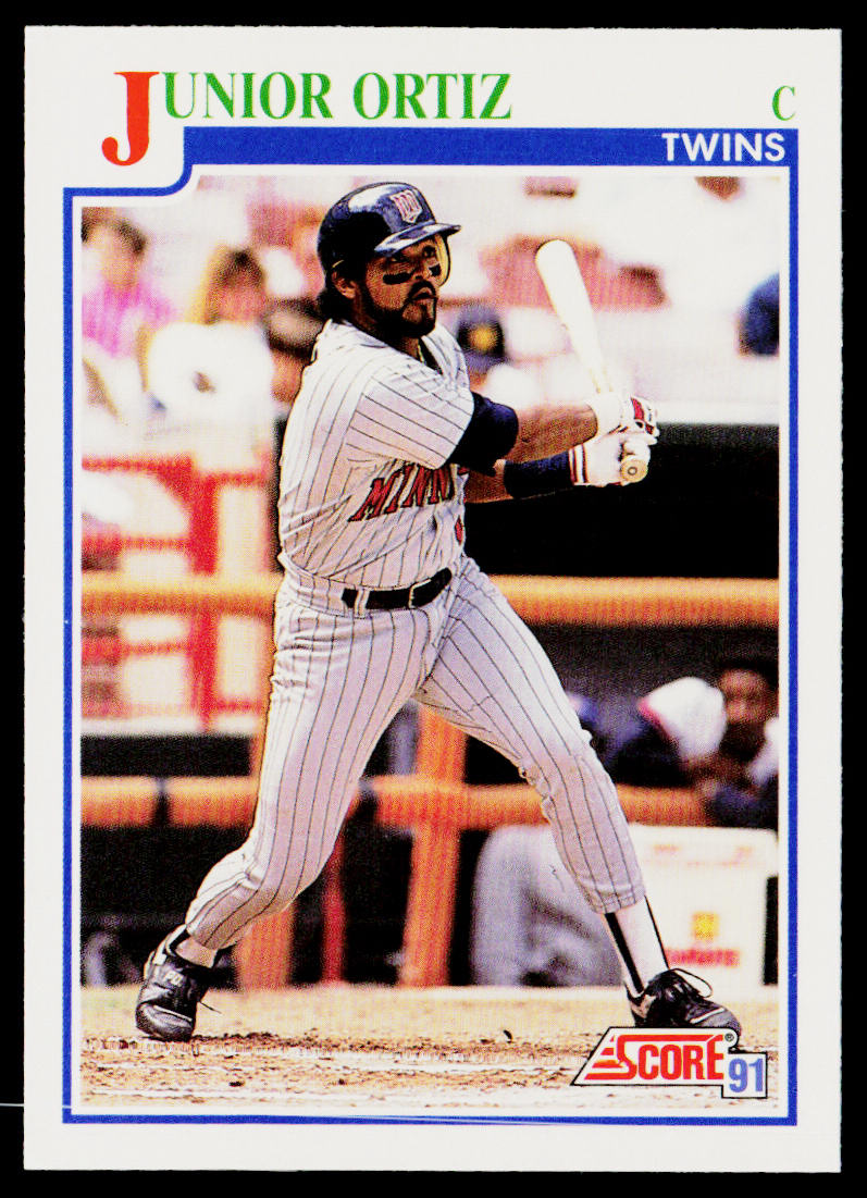 Junior Ortiz 1991 Score #438 Minnesota Twins