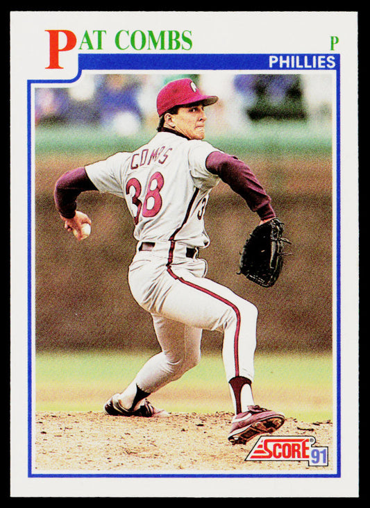 Pat Combs 1991 Score #440 Philadelphia Phillies