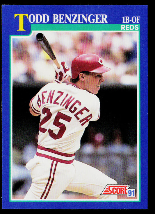 Todd Benzinger 1991 Score #90 Cincinnati Reds