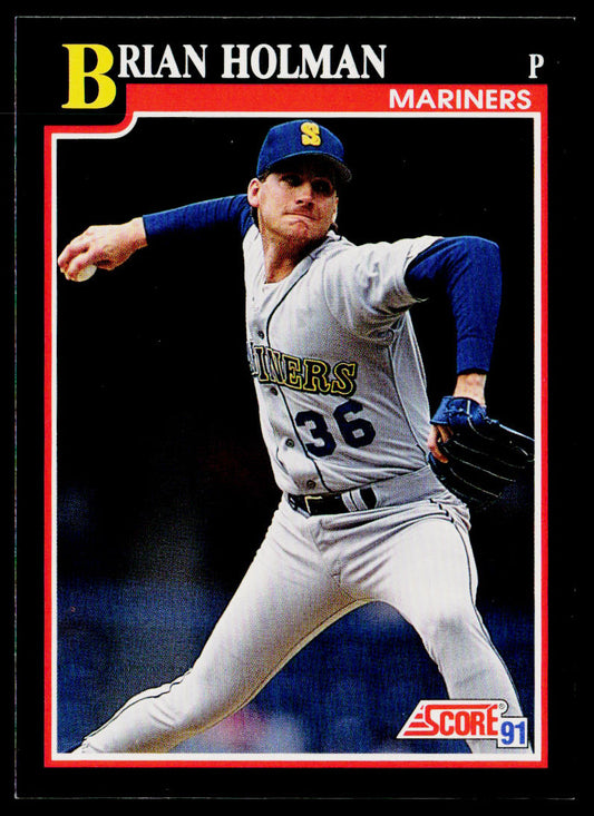 Brian Holman 1991 Score #285 Seattle Mariners
