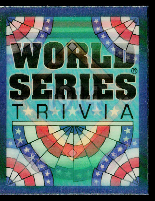 Miracle Braves 1991 Score Magic Motion: World Series Trivia #46