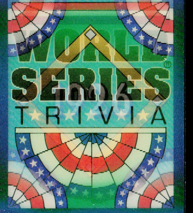 Old Pete Comes Through 1991 Score Magic Motion: World Series Trivia #53