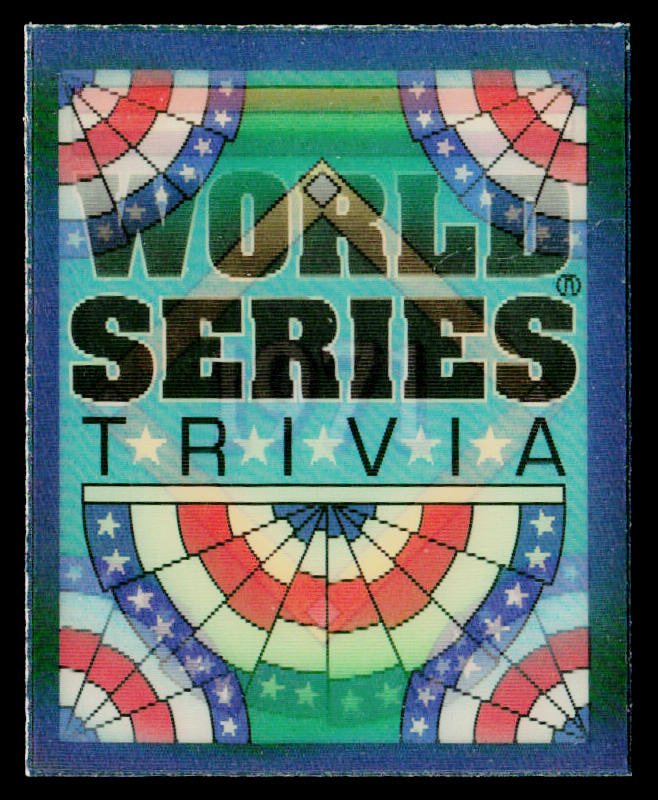 Roberto Romps 1991 Score Magic Motion: World Series Trivia #4