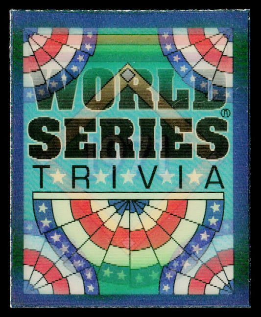 Roberto Romps 1991 Score Magic Motion: World Series Trivia #4